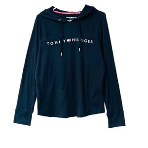 Tommy Hilfiger Pullover Logo Hoodie Top M New